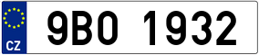 Trailer License Plate